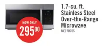 The Brick Samsung 1.7 cu. ft. over-the-range microwave - me17r7011es/ac offer