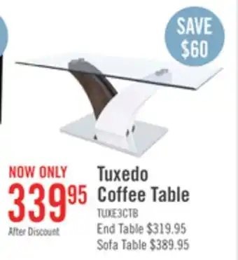 The Brick Tuxedo coffee table offer
