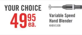 The Brick Kitchenaid variable speed hand blender - khbv53ob offer