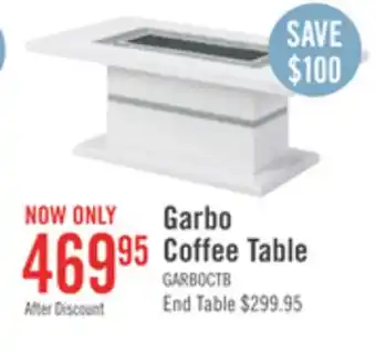 The Brick Garbo coffee table offer