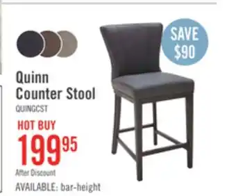 The Brick Quinn counter-height stool - grey offer