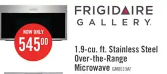 The Brick Frigidaire gallery 1.9 cu. ft. over-the-range microwave with sensor cook - gmos1964af offer