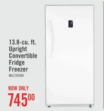 The Brick Midea 13.8 cu. ft. convertible upright refrigerator-freezer - mu138swar1rc1 offer
