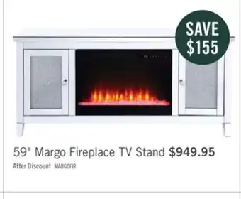 The Brick Margo glam electric fireplace offer