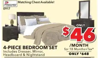 Canyon maple 4-piece bedroom set