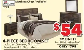 Surplus Furniture Montana 4-piece bedroom set offer
