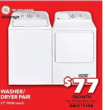 Surplus Furniture General electric washer dryer set offer