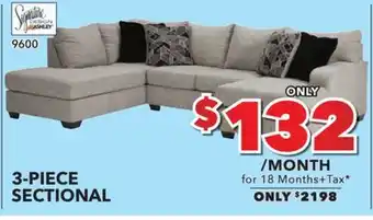 Surplus Furniture Megginson 2pc right chaise sectional offer