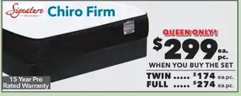 Surplus Furniture Chiro firm queen mattress set offer