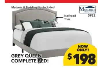 Surplus Furniture Brown queen bed offer