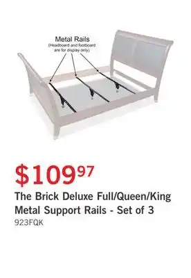 The Brick Deluxe full/queen/king metal support rails - set of 3 offer