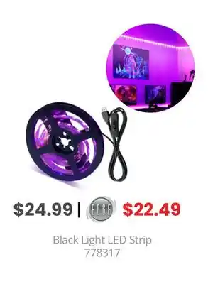 GameStop Biogenik black light led strip offer