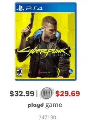 GameStop Cyberpunk 2077 by warner bros. ps4 offer