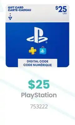GameStop Playstation store gift card $25 by sony ps4 offer
