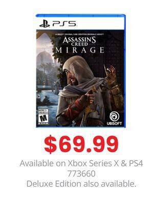 GameStop Ps5 assassin's creed mirage - standard edition offer