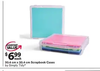 Michaels 30.4 cm x 30.4 cm scrapbook cases by simply tidy offer
