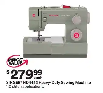 Michaels Singer hd4452 heavy-duty sewing machine offer