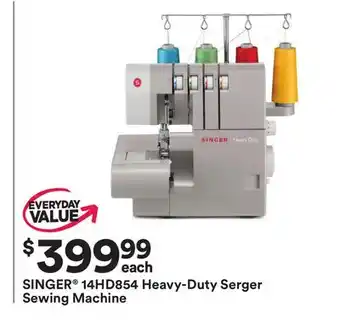 Michaels Singer 14hd854 heavy-duty serger sewing machine offer