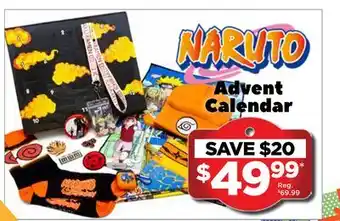 Showcase Naruto advent calendar offer