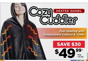 Showcase Cozy cuddler heated shawl offer