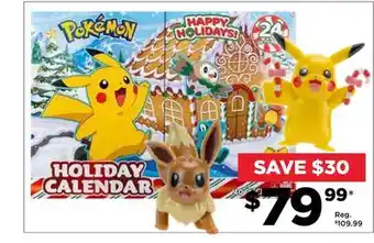 Showcase Pokemon holiday calendar offer