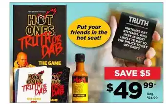 Showcase Hot ones truth or dab offer