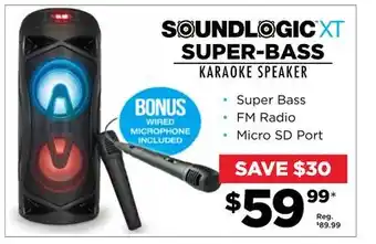 Showcase Soundlogic xt super-bass karaoke speaker offer