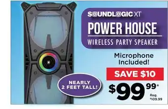 Showcase Soundlogic xt power house wireless party speaker offer