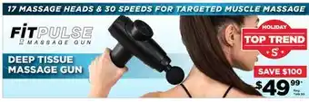 Showcase Fitpulse deep tissue massage guns offer