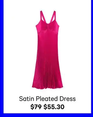 Joe Fresh Satin pleated dress offer