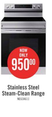 The Brick Samsung 6.3 cu. ft. freestanding electric range with wi-fi - ne63a6111ss/ac offer