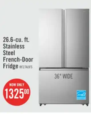 The Brick Hisense 26.6 cu. ft. french-door refrigerator - rf27a3fse offer