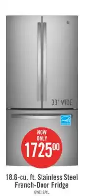 The Brick Ge 18.6 cu. ft. counter-depth french-door refrigerator - gwe19jylfs offer