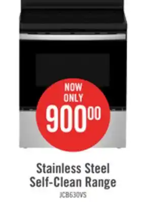 The Brick Ge 5 cu. ft. freestanding electric range with self-clean - jcb630svss offer