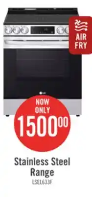 The Brick Lg 6.3 cu. ft. smart electric range with air fry - lsel6333f offer