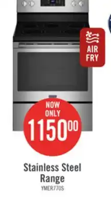 The Brick Maytag 5.3 cu. ft. electric range with air fry - ymer7700lz offer