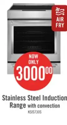 The Brick Kitchenaid 6.4 cu. ft. induction range with convection and air fry - ksis730pss offer