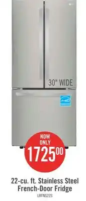 The Brick Lg 21.8 cu. ft. 3-door french door refrigerator - lrfns2200s offer