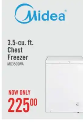 The Brick Midea 3.5 cu. ft. chest freezer mc350swar0rc1 offer