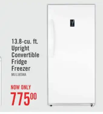The Brick Midea 13.8 cu. ft. convertible upright refrigerator-freezer - mu138swar1rc1 offer