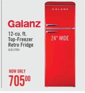 The Brick Galanz 12 cu. ft. top-freezer retro refrigerator - glr12trdefr offer
