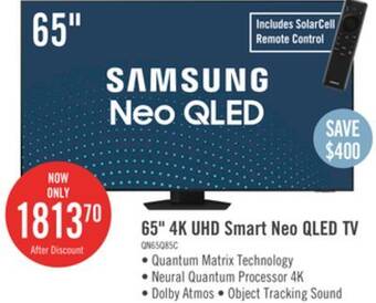 The Brick Samsung 65 qn85c 4k neo qled smart tv offer
