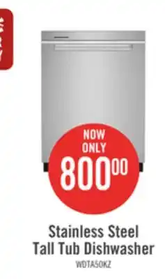 The Brick Whirlpool top-control dishwasher with third rack - wdta50sakz offer