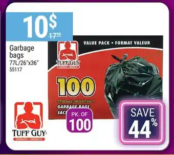 Rossy Tuff guy garbage bags offer