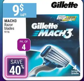 Rossy Gillette mach3 razor blades offer