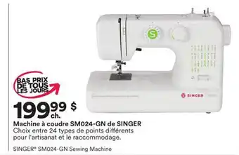 Michaels Machine à coudre sm024-gn de singer offer