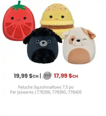 GameStop Peluche squishmallows 7,5 po par jazwares offer