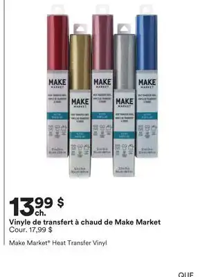 Michaels Vinyle de transfert à chaud de make market offer