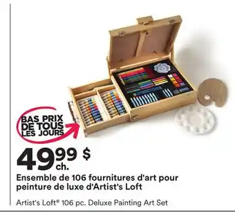 Michaels Ensemble de 106 fournitures d'art pour peinture de luxe d'artist's loft offer