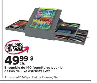 Michaels Ensemble de 140 fournitures pour le dessin de luxe d'artist's loft offer